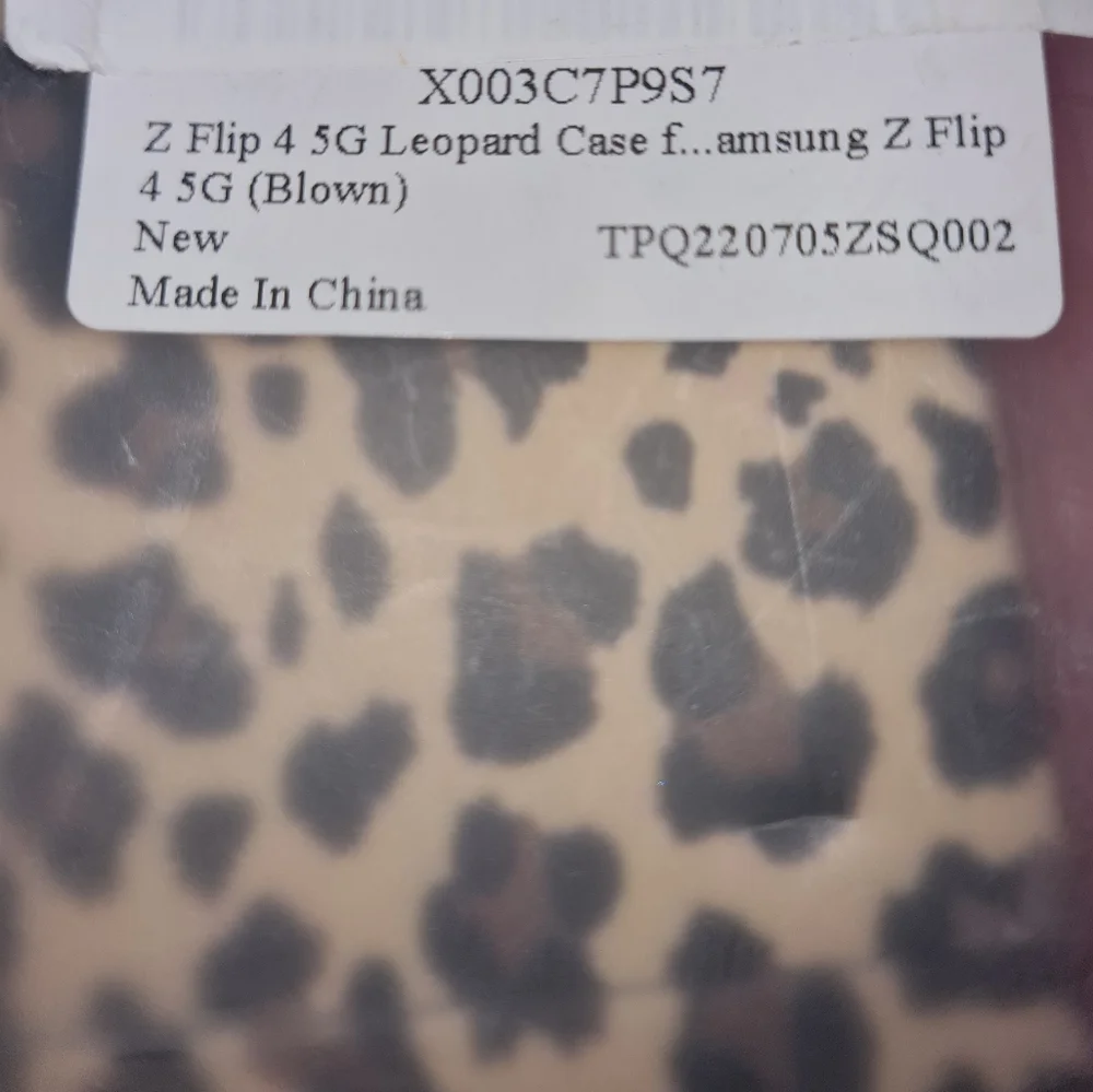 Z Flip 4 Leopard Samsung Case